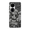Husa compatibila cu Huawei P40 model Take a coffee, Silicon, TPU, Viceversa, Transparent, Carcasa