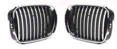 Grila radiator Bmw Seria 5 E39, 01.1996-09.2000, stanga , dreapta, negru, 51138159315, 20160530 , set de 2 buc