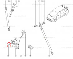 Surub mecanism inchidere usa batanta, hayon Renault Koleos , Dacia Dokker , Renault Fluence, 7703008155 foto