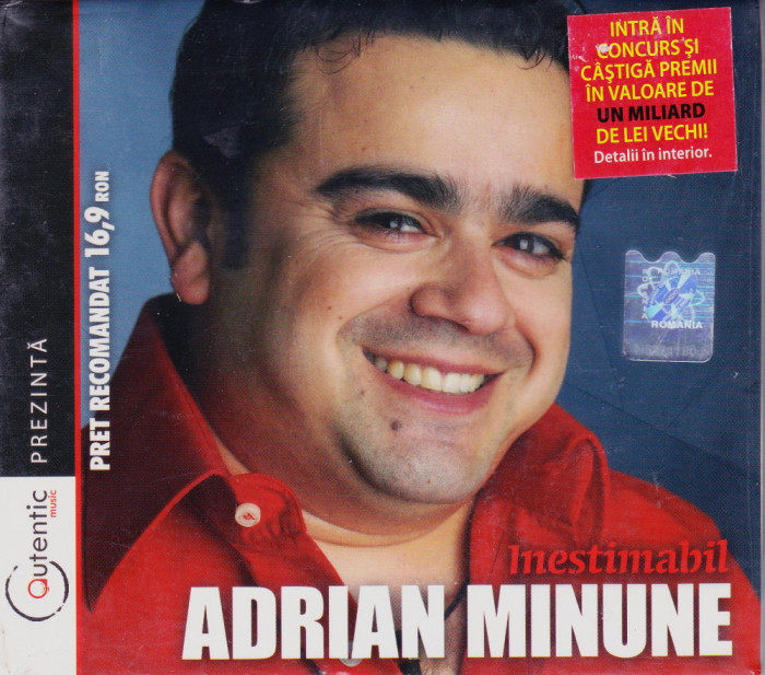 CD Manele: Adrian Minune - Inestimabil ( original, SIGILAT )