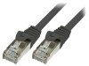 Cablu Patch Cord F/UTP Cat6 Ecranat 1m Negru, Logilink