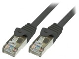 Patch cord F/UTP Cat6 2m Negru Ecranat, Logilink