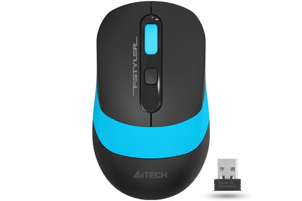 MOUSE A4tech, gaming, wireless, 2.4GHz, optic, 2000 dpi, butoane/scroll 4/1, buton selectare viteza, negru / albastru, &quot;FG10 Blue&quot; (timbru verde 0.18