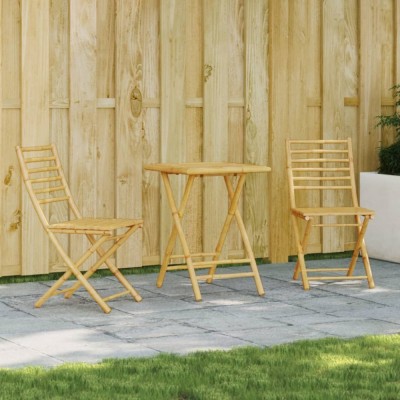 Gossi set mobilier bistro, 3 piese, bambus foto