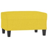 Cumpara ieftin Taburet, galben deschis, 70x55x41 cm, material textil
