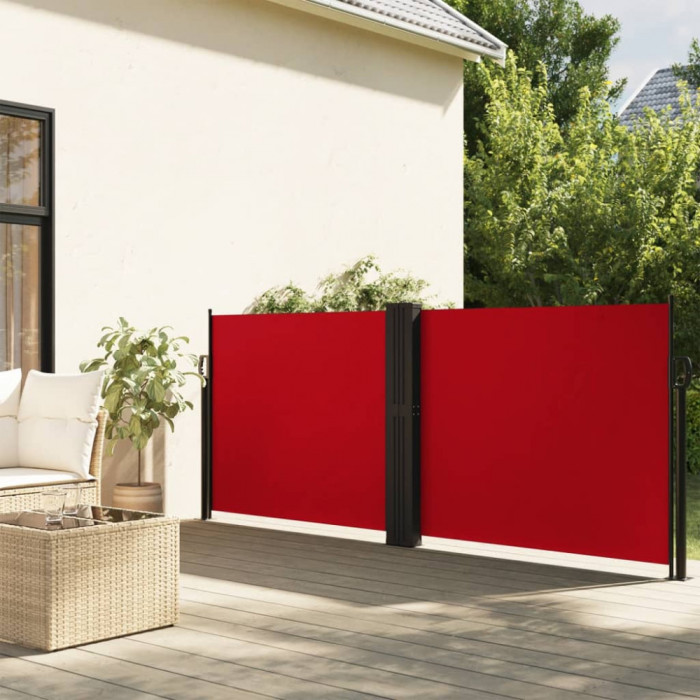 vidaXL Copertină laterală retractabilă, roșu, 100 x 600 cm 4004582
