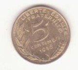 Franța 5 centimes 1986