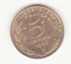 Franța 5 centimes 1986