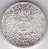Germania 3 Mark Marci 1914 German States Kingdom of Prussia William II, Europa, Argint
