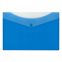 Mapă Documente A4 cu Capsă, Buzunar Exterior, Albastru, Plastic