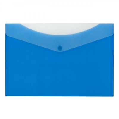 Mapă Documente A4 cu Capsă, Buzunar Exterior, Albastru, Plastic foto