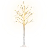 Cumpara ieftin Mesteacan cu LED, alb, 72 LED-uri alb calde, 150 cm