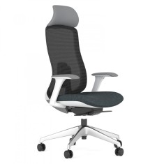 SCAUN ERGONOMIC LIDO-H, DARK GREY, CU BAZA ALUMINIU