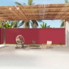 VidaXL Copertină laterală retractabilă, roșu, 220x1200 cm 318089