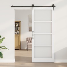 vidaXL uşă de interior cu sticlă &quot;ORKDAL&quot; Alb 86x211x4 cm
