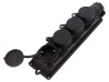 Conector alimentare AC IP44 16A Negru 250V