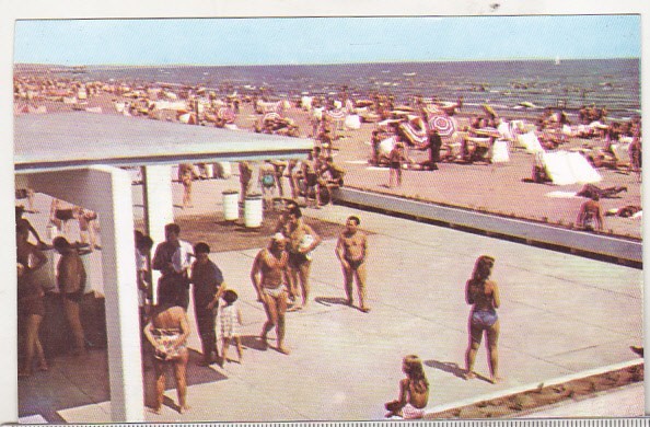 bnk cp Mamaia - Aspect de pe plaja statiunii - necirculata