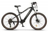 Bicicleta Electrica MTB Hidraulica Carpat C275H7E, roti 27.5inch, autonomie pana la 60 Km, motor 250W, viteza maxima 25 km/h (Negru/Gri)