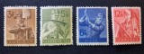 Germania (Deutsches Reich) 1940 - Seria Completă Serviciul de Muncă al Reichului (Reichsarbeitsdienst - RAD) 4 Valori MNH -TG1