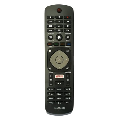 Telecomanda pentru TV Philips LCD, 398GR08BE, Neagra, PentZone foto