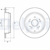Disc frana Honda Cr-V III, Cr-V IV Motor 1.6 i-Dtec, 1.6 i-Dtec 4WD, 2.0, 2.0 AWD, 2.0 i-Vtec, 2.0 i-Vtec 4WD, 2.0 iVtec, 2.2 i-CTDi 4WD, 302x10mm,