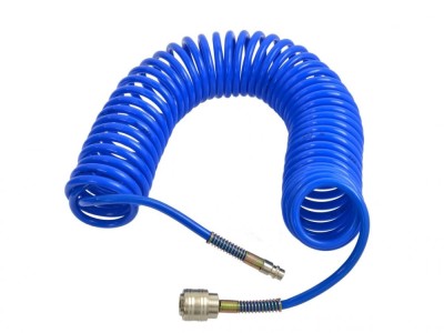 Furtun pneumatic spiralat PU 5x8mm 15m, GEKO G02967 foto