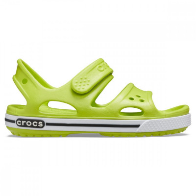 Sandale Crocs Crocband II Sandal Kids Verde - Lime Punch/Black foto