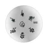 Cumpara ieftin Şablon ştampilare nail art B92, INGINAILS