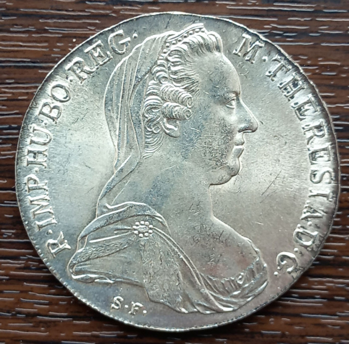 (A1089) MONEDA DIN ARGINT AUSTRIA - 1 THALER 1780 SF, MARIA THERESIA, REBATERE