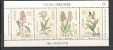Suedia.1982 Flori-Orhidee din carnet KS.423, Nestampilat