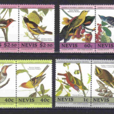 NEVIS 1985, Fauna, Pasari, serie neuzata, MNH
