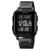 Ceas digital barbatesc SKMEI 1859, LED, otel inoxidabil, waterproof 5ATM