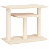 Cumpara ieftin Stalpi de zgariat pentru pisici cu platforme, crem, 62,5 cm