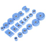 Set 20 Piese Upgrade Presa Capace Ceasuri, Plastic Dur, 18-50mm Rotunde, 20-45mm Rectangulare, Filet 5.2mm