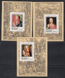 Niger 1979 - 450 de ani de la moartea lui Albrecht D&uuml;rer, 3 Colite SOUVENIR NDT, F. RARE, MNH