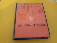 DIAPOZITIVE BIOLOGIA EREDITATII ALEXANDRINA MIHAILESCU 5 FILE,60 BUCATI foto