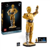 LEGO Star Wars C-3PO 75398, figurina de colectie construibila pentru adulti
