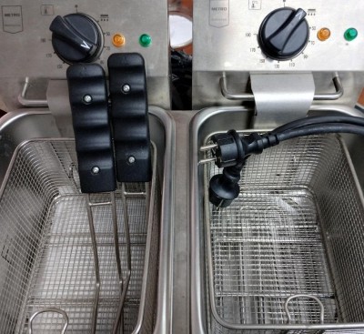 friteusa dubla Horeca la jumate de pret foto
