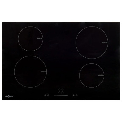 Plită inducție 4 arzătoare control tactil, sticlă 77 cm 7000 W foto