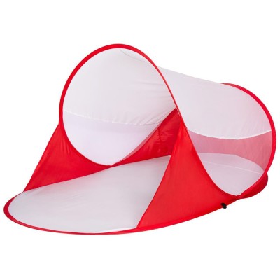 Cort plaja si picnic semi-deschis Sersimo, protectie UV, 200x120x95cm, rosu Household NewTrend foto