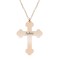 Stavros - Colier personalizat argint 925 placat cu aur roz - cruce