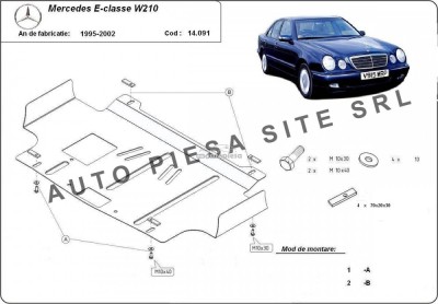 Scut metalic motor Mercedes E-Class W210 fabricat in perioada 1995 - 2002 APS-14,091 foto