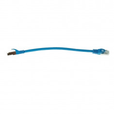 Cablu retea-patchcord CAT6 FTP, Lanberg 43630, 2 x RJ45, lungime 25cm, AWG26, 10Gb s-250MHz, de legatura retea, ethernet, albastru