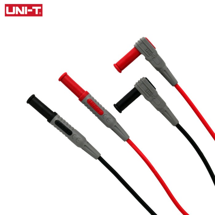 Set sonde de masura pentru multimetru 100cm 10A 1000V cu mufe in unghi drept UT-L09 UNI-T