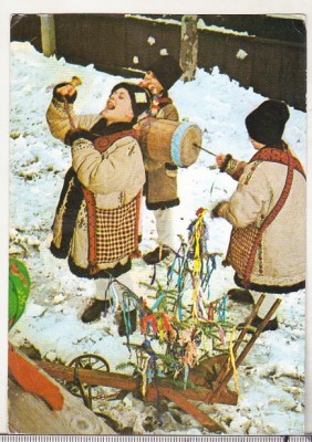 bnk cp Felicitare cod 649/67 - Sarbatorile de iarna - circulata - marca fixa foto