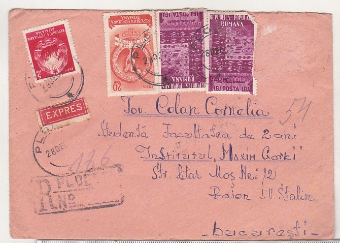 bnk fil Plic circulat expres 1953