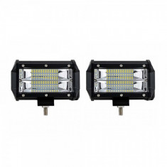 Set 2 x Proiectoare auto, LED, 144W/Set, 12/24V