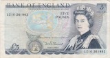Marea Britanie ANGLIA 5 POUNDS LIRE ND (1980-1988) VF