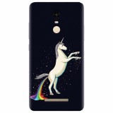 Husa silicon pentru Xiaomi Remdi Note 3, Unicorn Shitting Rainbows