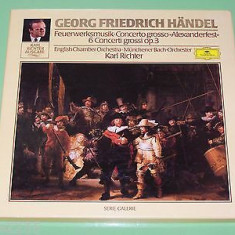 HANDEL : Feuerwerkmusik / 6 Concerti grossi op. 3 ( set 2 viniluri )